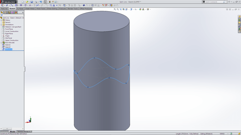 Splint Line - Extrude