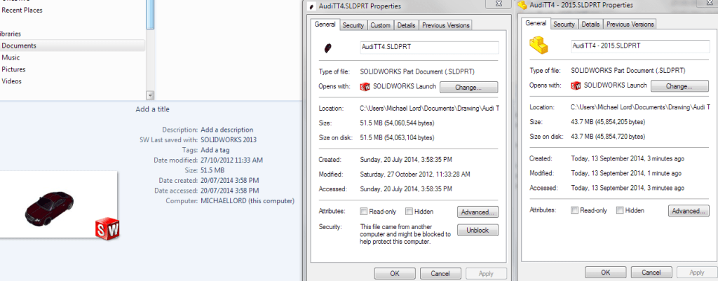 Compare Audi 2013-15