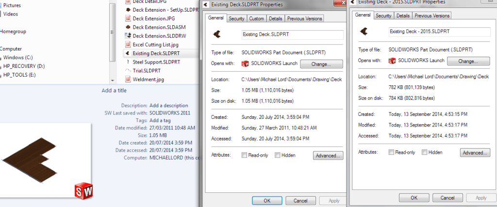 Compare Deck 2011-15