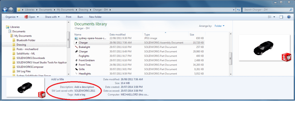 File Version - Windows Explorer