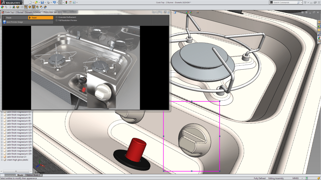 Change Material and Zoom