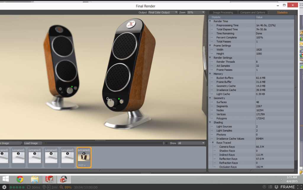 Speaker Render Test - Frame - Aust Server
