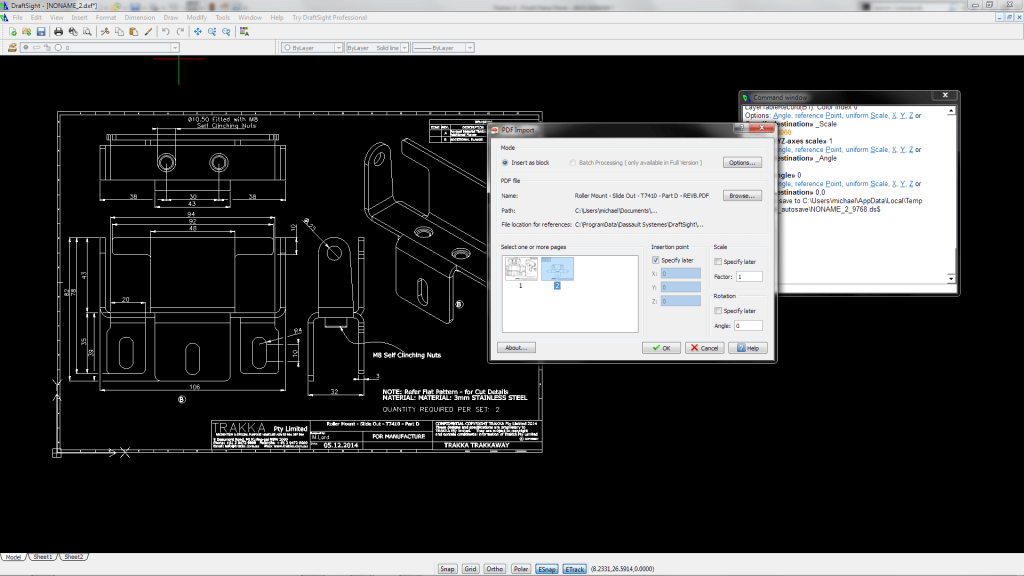 Import - PDF Select Second