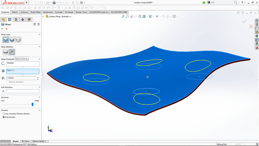 Wrap Sline Surface - Preview